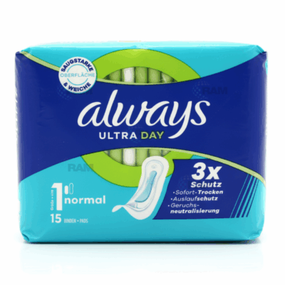 Always Ultra Day Normal Pads 15's (Size 1) (x16)