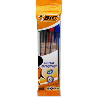 BIC Pens - Cristal 4 Pack Assorted (x10)