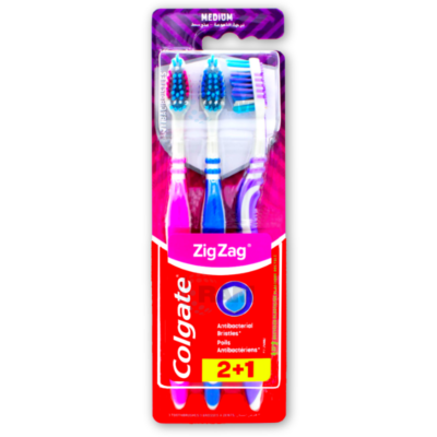 Colgate Toothbrushes - Zig Zag 3 Pack (x12)