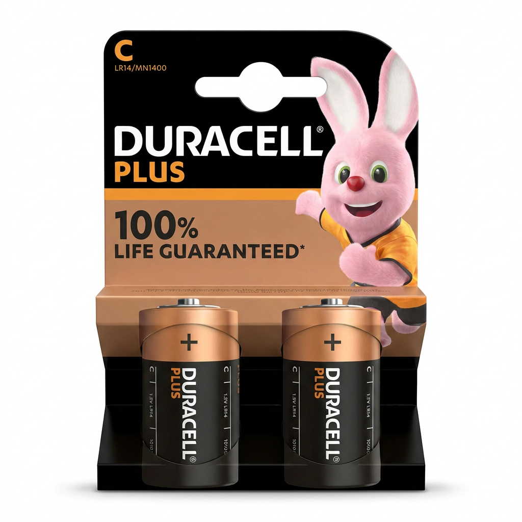 Duracell MN1400B2 'C' Plus Power (x10)