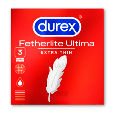 Durex Condoms 3's - Fetherlite Ultima (x24)