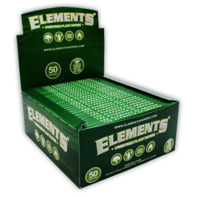 Elements Connoisseur Rolling Papers -  Green King Size Slim (x50)