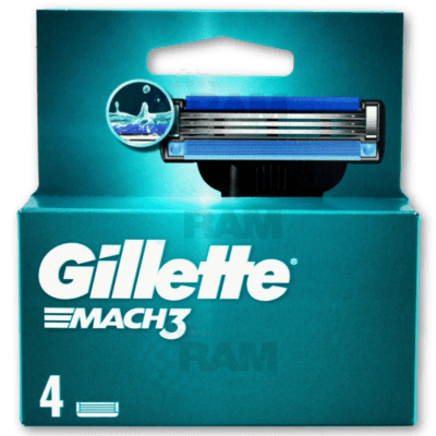 Gillette Mach3 Blades 4's (x10)