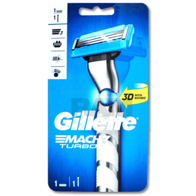Gillette Mach 3 Razor Turbo 1up (x6)