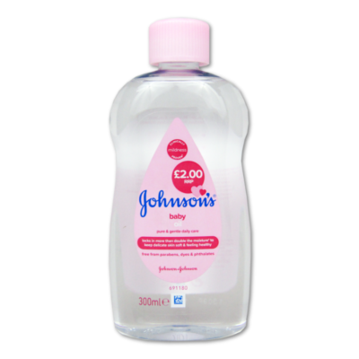 Johnson & Johnson Baby Oil Pmp 2 Pounds 300ml (x6)