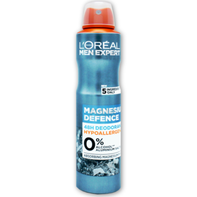 L'Oreal Men Expert Deo - Magnesium Defence 250ml (x6)