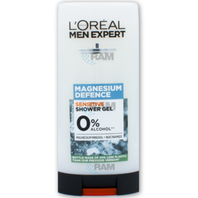 L'Oreal Men Expert Shower Gel - Magnesium Defence Sensitive 300ml (x6)