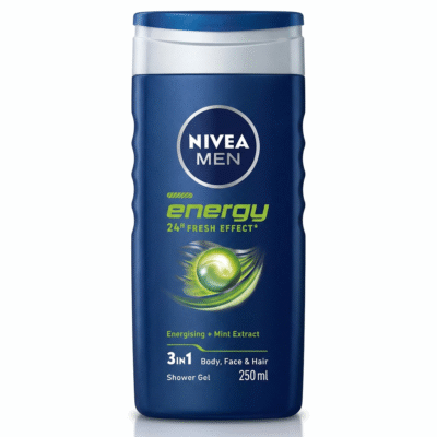 Nivea Shower Gel - Mens Energy 250ml (x6)