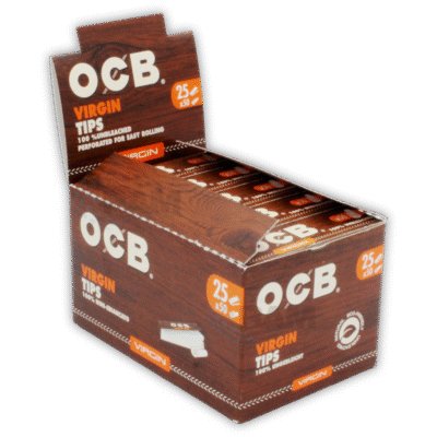 OCB Filter Tips ? Virgin Cardboard 50?s (x25)