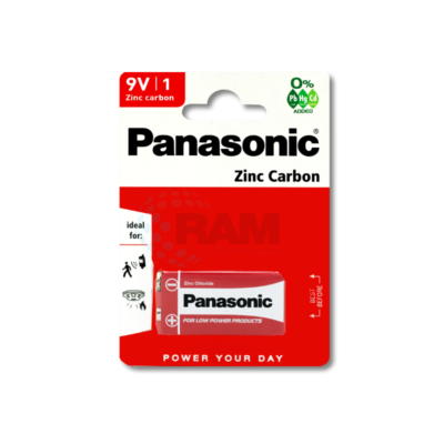 Panasonic R22r 9v Zinc Carbon Batteries (x12)