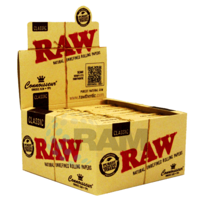 RAW Classic Connoisseur - King Size Slim + Roach Tips 24's