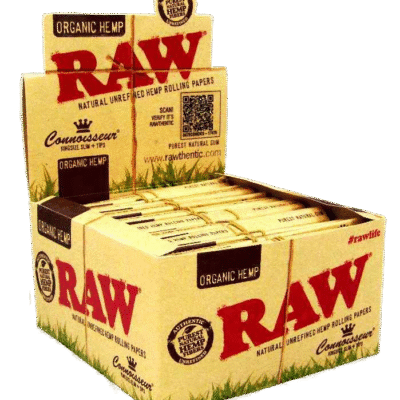 RAW Organic Connoisseur - King Size Slim + Roach Tips 24's