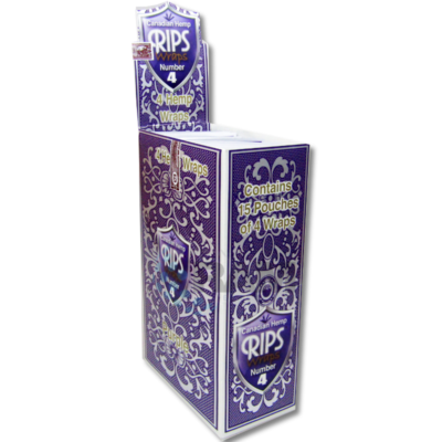 Rips Hemp Wraps 4's - No.4 Purple (x15)