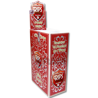 Rips Hemp Wraps 4's - No.5 Wild Cherry (x15)
