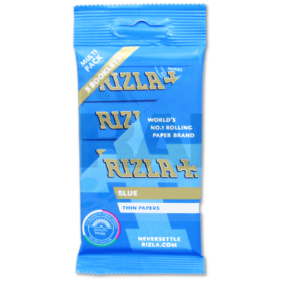 Rizla Rolling Papers - Blue Multi-Pack 5 Pack (UK) (x60)