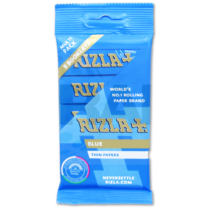 Rizla Rolling Papers - Blue Multi-Pack 5 Pack (UK) (x60)