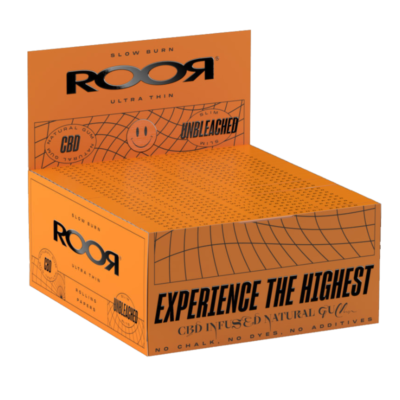 Roor Rolling Papers - (Orange) Unbleached Slim 32's (x50)