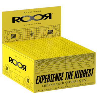 Roor Rolling Papers - (Yellow) Rice Slim 32's (x50)