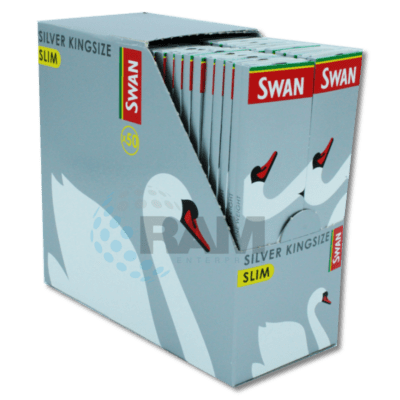 SWAN Rolling Papers - Silver Kingsize Slim 50s