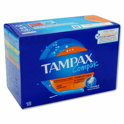 Tampax Compak 18's - Super Plus (x6)