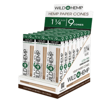 Wild Hemp Unbleached Hemp Cones - 1 1/4 9's (x24)