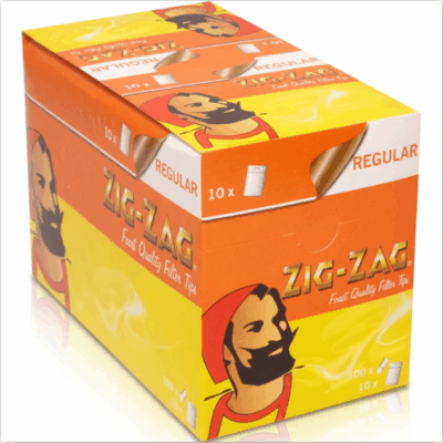 ZIG-ZAG Filter Tips - Regular 100's (x10)