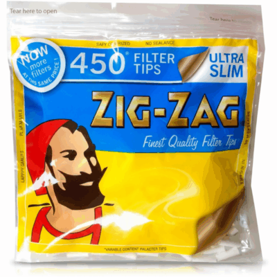 ZIG-ZAG Filter Tips - Ultra Slim 450's Bags (x50)